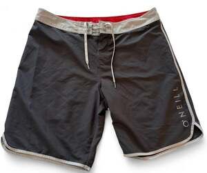 O'Neill Hyperfreak Solid Scallop 20" Boardshorts Size 36